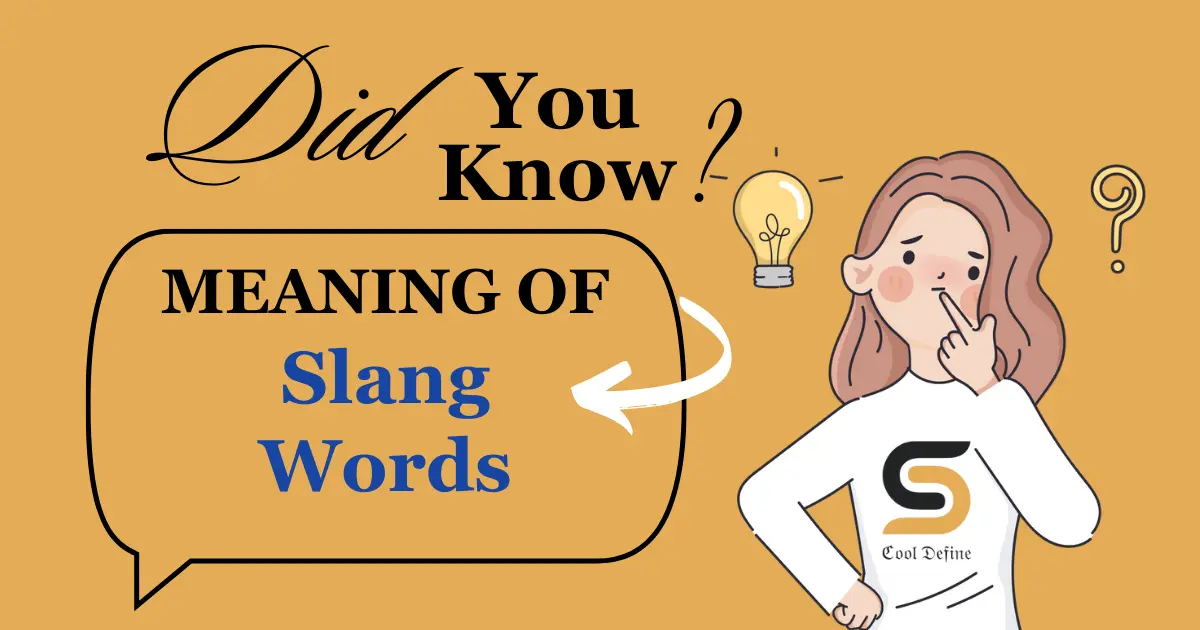 Slang words